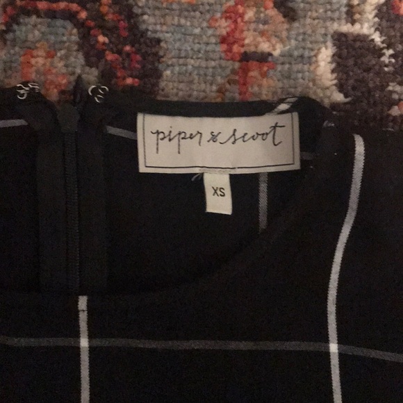 Black Grid Piper & Scoot Dress - Picture 5 of 7